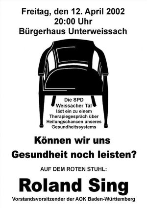 Plakat zum 24. Roten Stuhl