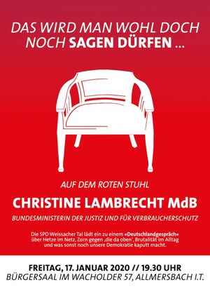 Plakat zum 43. Roten Stuhl
